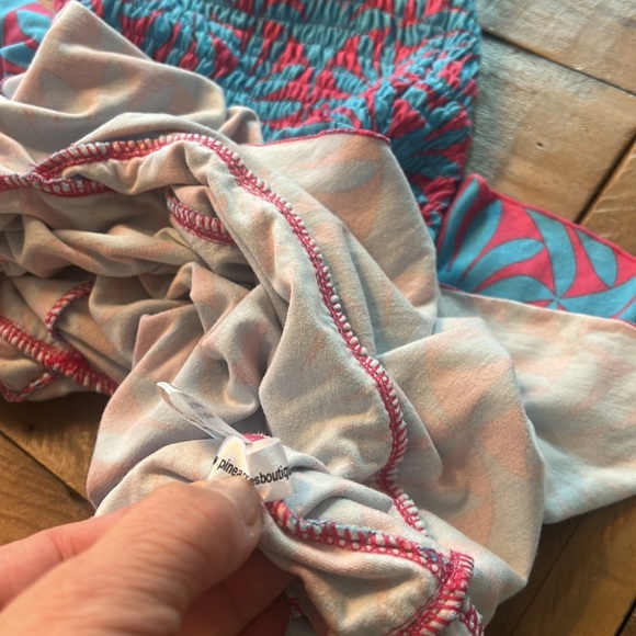 Pineapples Boutique Dress Hawaiian 🌺 print! Girls size 12 SZ 10 Tube both for$10 - Picture 8 of 8